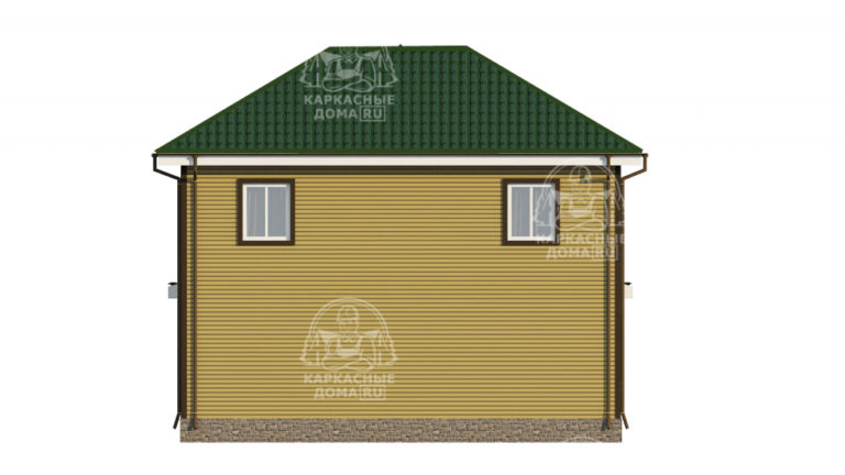 каркасный дом Авгит 9x7 под ключ