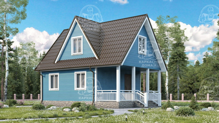 Каркасный дом 8x6 Автомалит