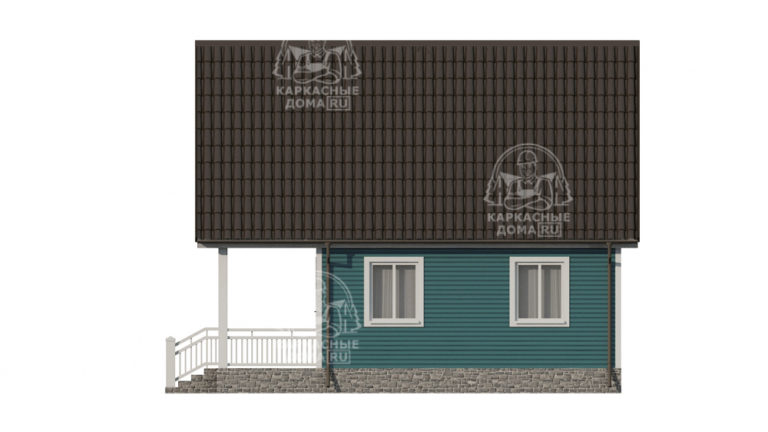 каркасный дом Автомалит 8x6 под ключ