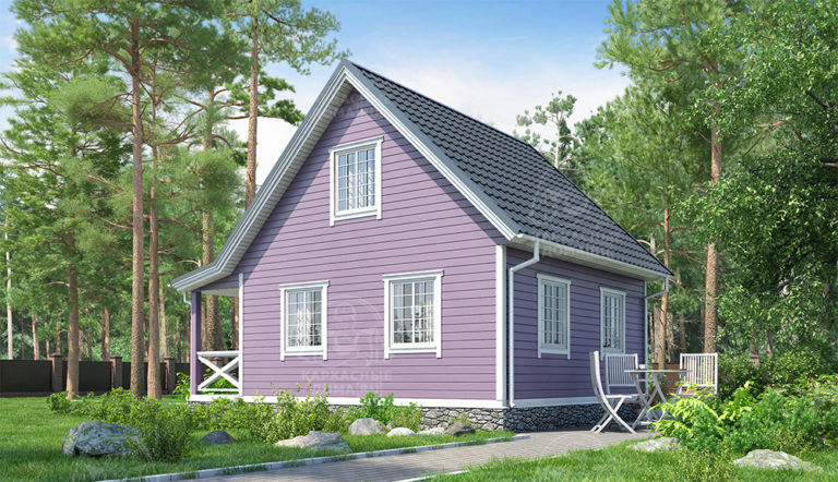 каркасный дом 7,5x6 Апатит