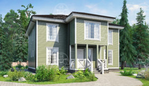 каркасный дом 15,5x11 Псков