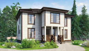 Каркасный дом 15×11 проект «Агат»