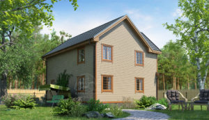 проект каркасного дома Аквамарин Псков