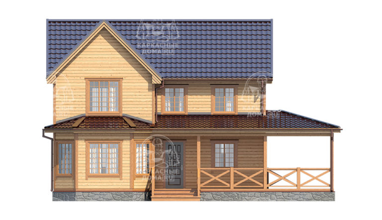 проект каркасного дома Аквамарин Псков