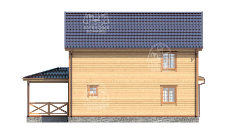 строительство каркасного дома 12,5x8,5