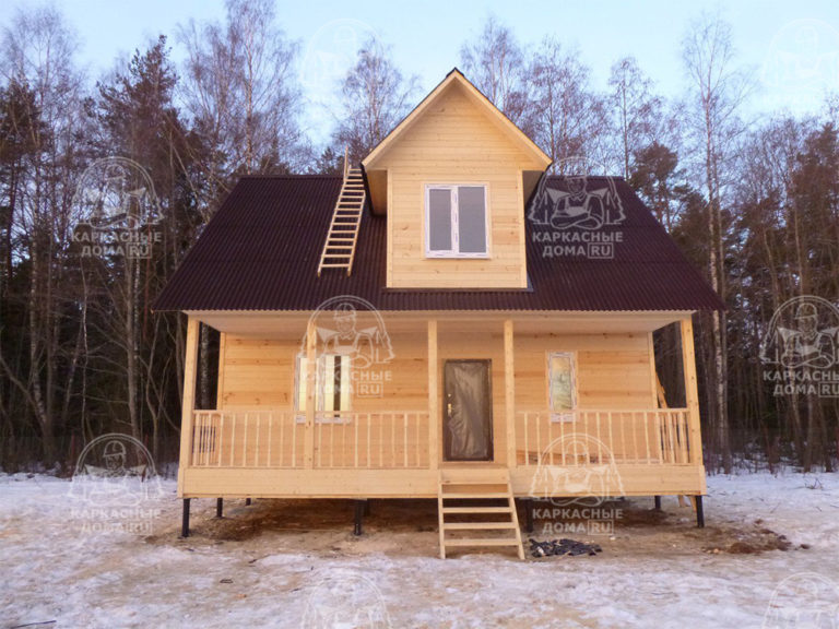 каркасный дом 6x8 Псков