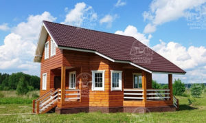 каркасный дом 7,5x8 в Пскове
