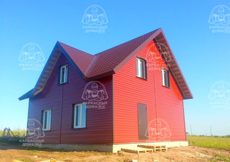 каркасный дом 7,5x8 Псков