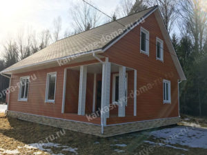 каркасный дом 7,5x9 Псков