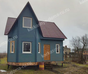 строительство каркасного дома 7x7