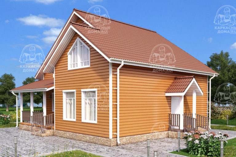 каркасный дом 11x10 Хризоколла Псков