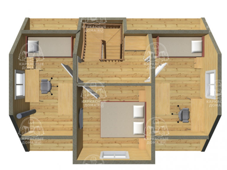 проект каркасного дома Адулярий Псков