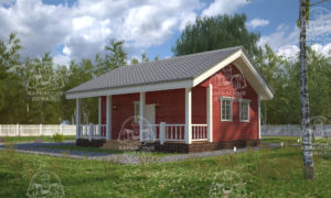 каркасный дом 9x8 Тектит Псков