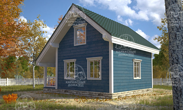 каркасный дом 7x6 Титанит Псков