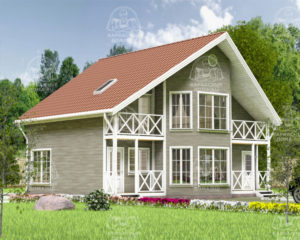 Каркасный дом 10,2x9,2 Шерл