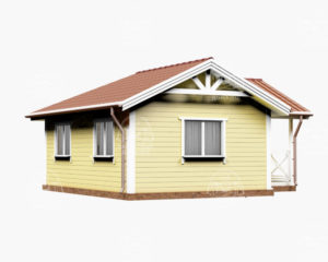 каркасный дом Раухтопаз 7,5x7 под ключ