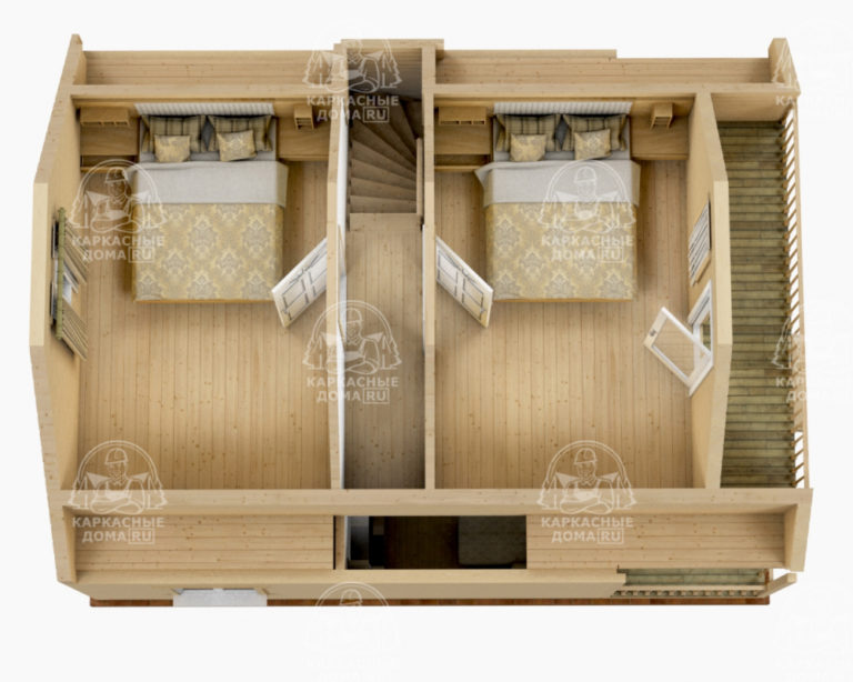 проект каркасного дома Танзанит Псков