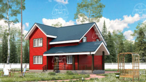 Каркасный дом 12×8 проект «Александрин»