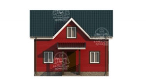 каркасный дом 7,5x8 Псков