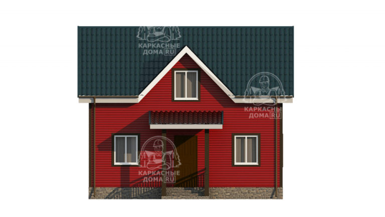 каркасный дом 7,5x8 Псков