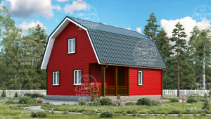 Каркасный дом 8x7,5 Жадеит