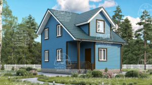 Каркасный дом 6x8 Коралл