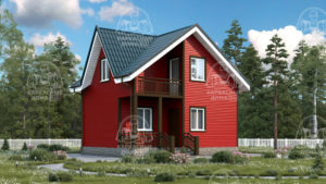 Каркасный дом 6x7 Корунд