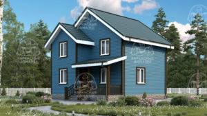 Каркасный дом 7x7,5 Бриллиант