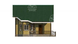 каркасный дом 7,5x8 в Псков