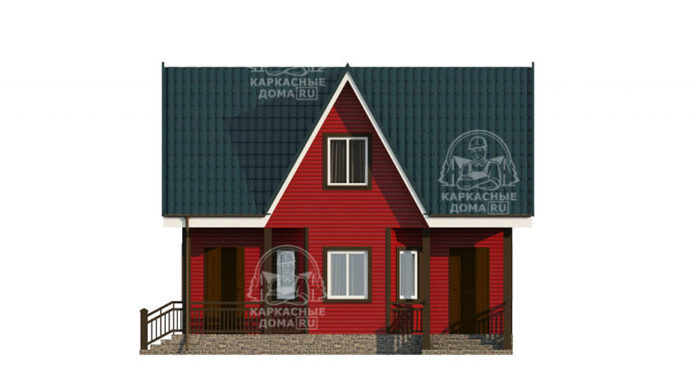 каркасный дом 7x8 Псков