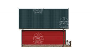 проект каркасного дома Перламутр Псков