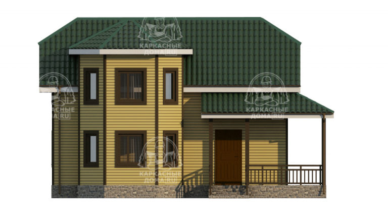 проект каркасного дома Турмалин Псков