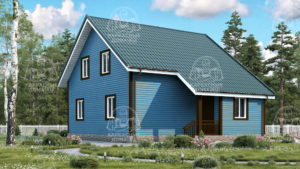 Каркасный дом 9,5x8 Сердолик