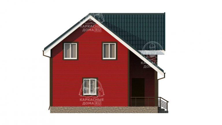 каркасный дом 8x8 в Псков