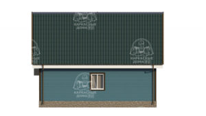 каркасный дом Туркенит 9x7 под ключ