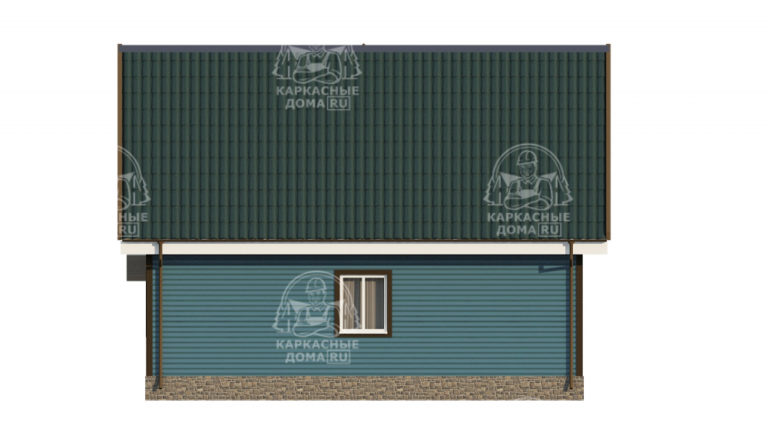 каркасный дом Туркенит 9x7 под ключ