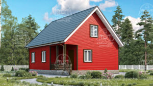 Каркасный дом 7,5x9 Халцедон