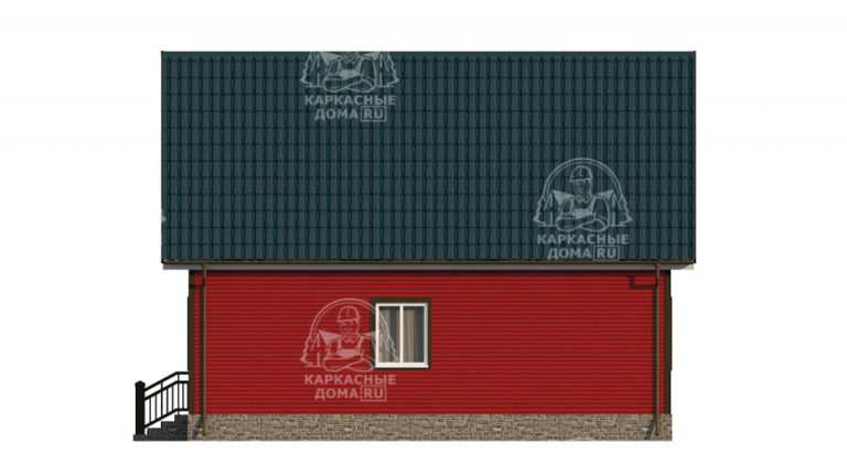 каркасный дом 7,5x9 под ключ