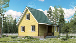 Каркасный дом 6×8 проект Андрадит