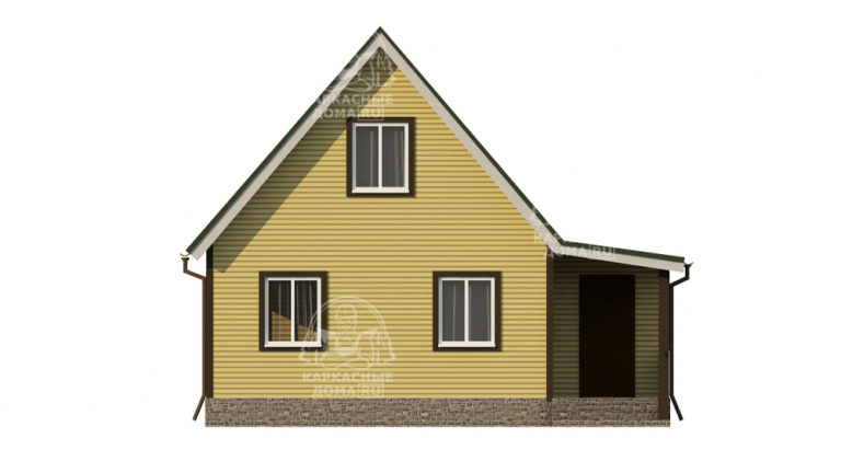 каркасный дом Андрадит 6x8 Псков