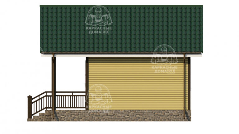 каркасный дом Гроссуляр 6x6 под ключ