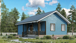 Каркасный дом 9×7,5 проект «Карнеол»