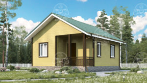 Каркасный дом 7,5×6 проект Везувиан