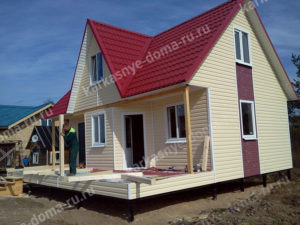 каркасный дом 7x8 Псков