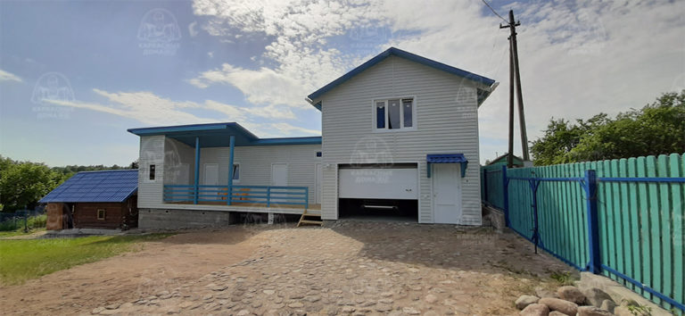 Построили дом из бруса в д. Соболицы