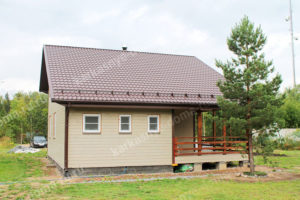 строительство каркасного дома 9,5x8