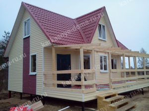 проект каркасного дома Перламутр Псков