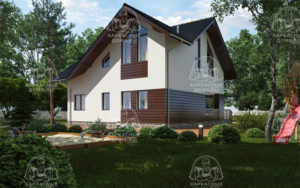 проект каркасного дома Азурит Псков