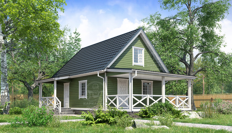 Каркасный дом 10,5x7,5 Малахит