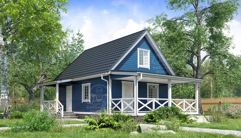 каркасный дом 10,5x7,5 под ключ